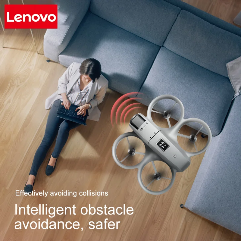 Фото Дрон Lenovo D16 GPS 8K с двумя HD-камерами, профессиональный, с оптическим позиционированием, функцией обхода препятствий и бесщеточным двигателем №2