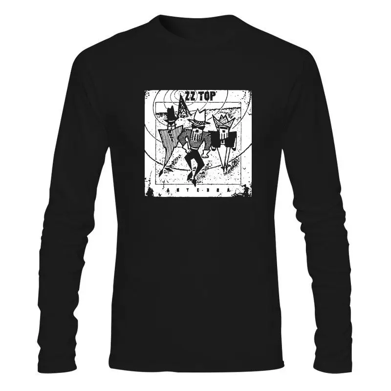 

Man Clothing Antenna Zz Top Classic Rock Band Dusty Hill Licensed Concert Tour Adult T-Shirt Fashion Tee Shirt