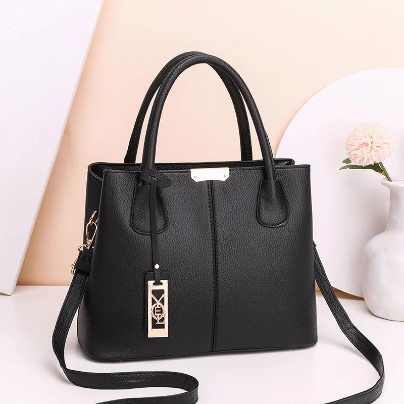 

Women's Bag 2022 Fashion Trend Handbag Simple Versatile One Shoulder Bag Solid Zipper Solid Business