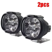 2pcs 6 led headlight for motorcycle spotlights lamp vehicle 6led auxiliary headlight brightness electric car light