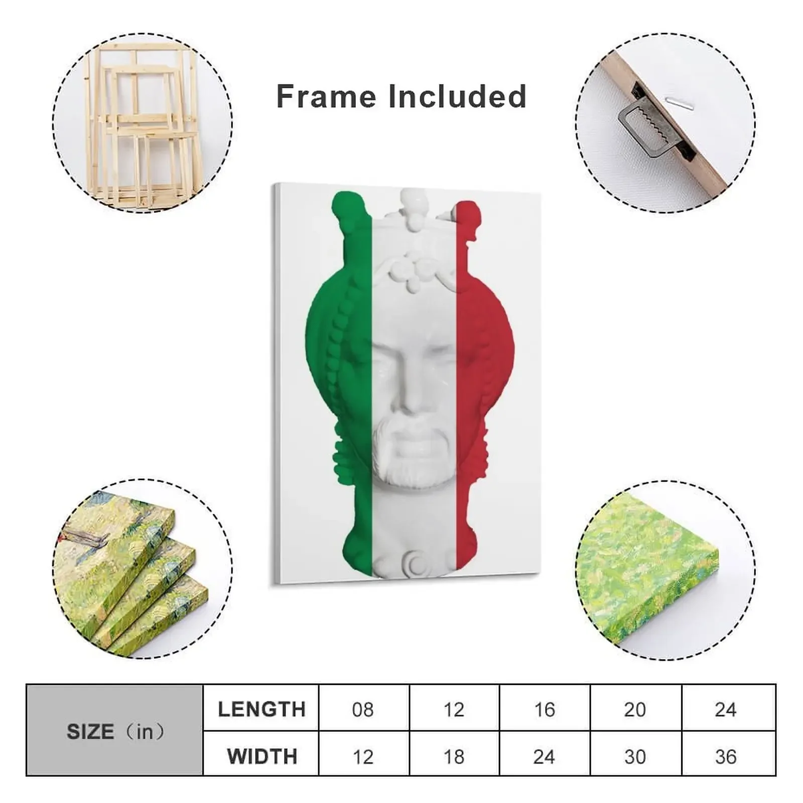 Moro's Head Italian Edition Холст Картина настенная рамка для декора гостиной спальни