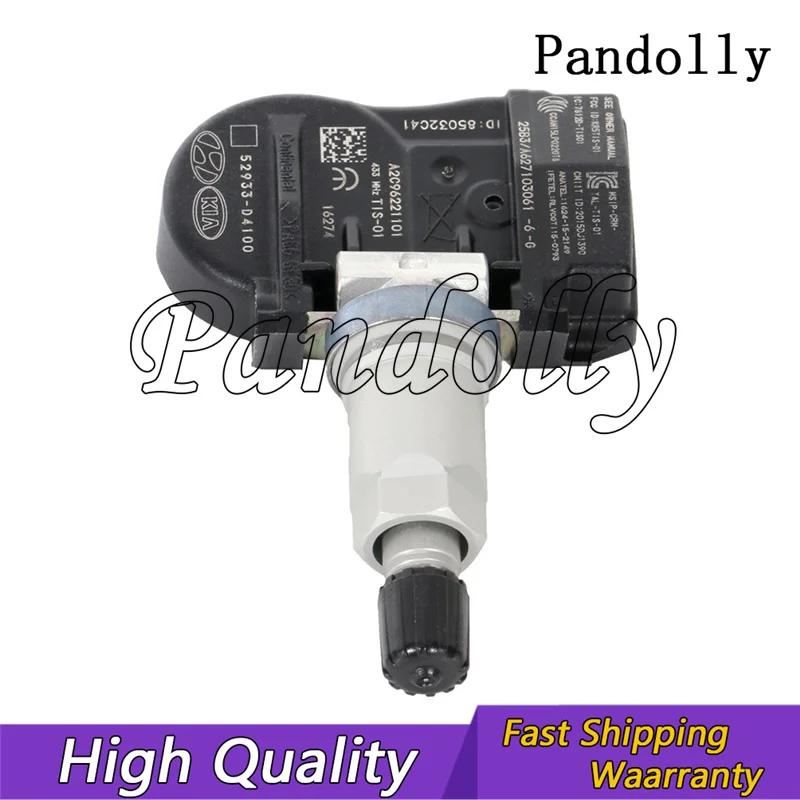 Фото 52933-D4100 52933D4100 Датчик давления в шинах TPMS для Hyundai Elantra, Santa Fe, KIA Niro, Optima, Sportage 2017-2023, 433 МГц №2