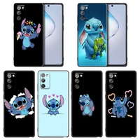 cute cartoon stitch phone case for samsung a7 a52 a53 a71 a72 a73 a91 m22 m30s m31s m33 m62 m52 f23 f41 f42 5g 4g tpu case