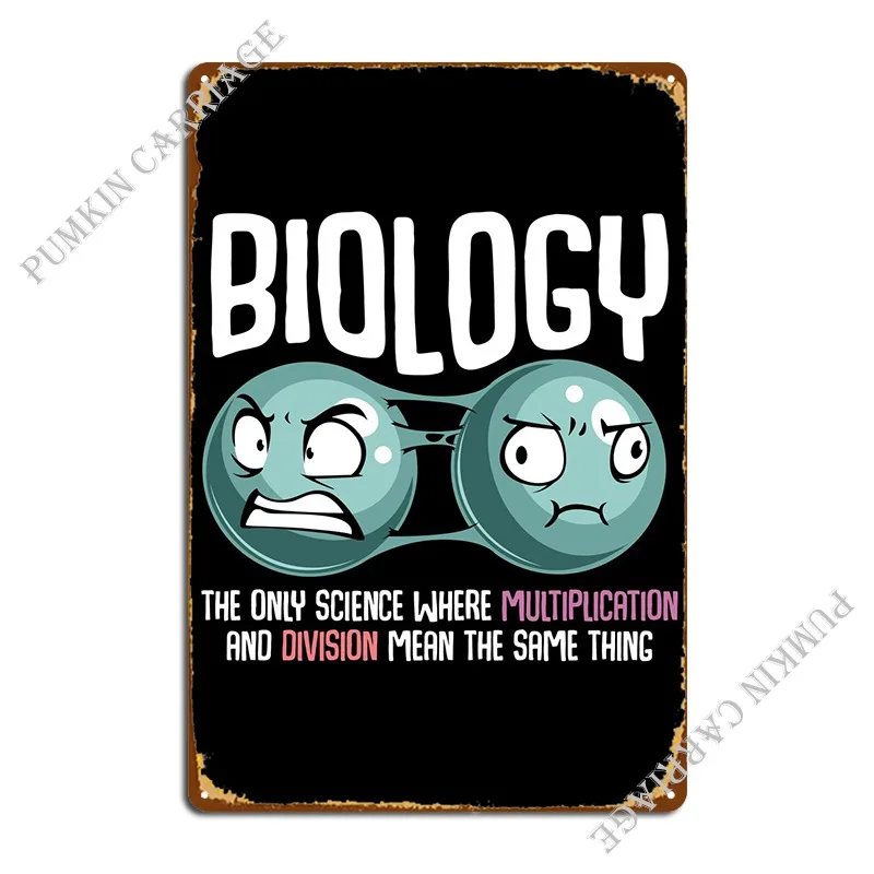 

Биология умножение Div металлические знаки кинотеатр гаражные таблички Настенная роспись оловянный знак плакат