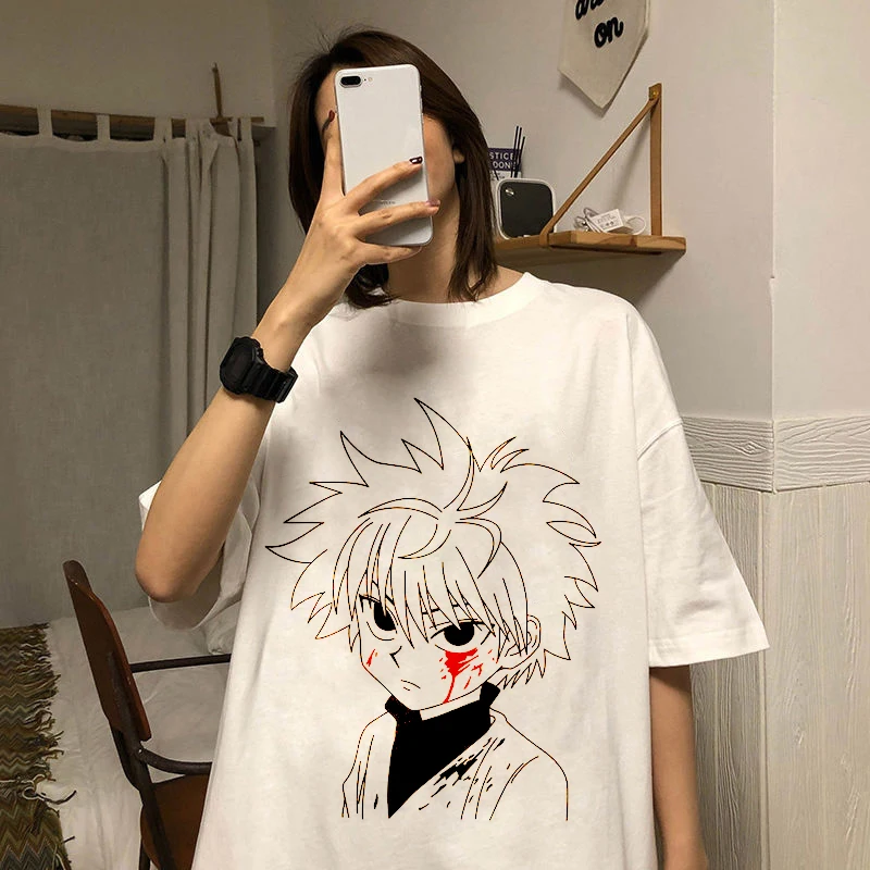 Hunter X Аниме одежда для женщин Графические футболки Готический кавайный Харадзюку