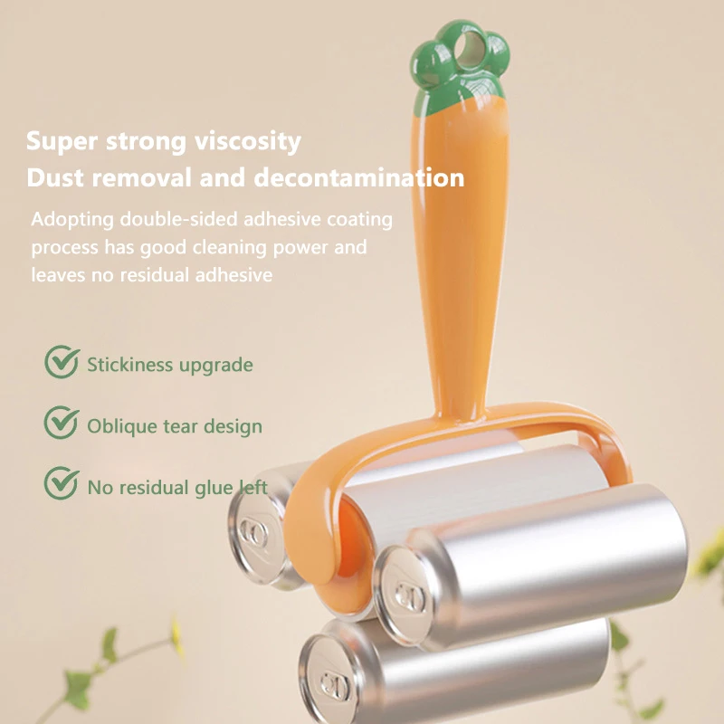 1 шт. отрывная рулонная бумага для волос липкий ролик удаления пыли щетка шерсти