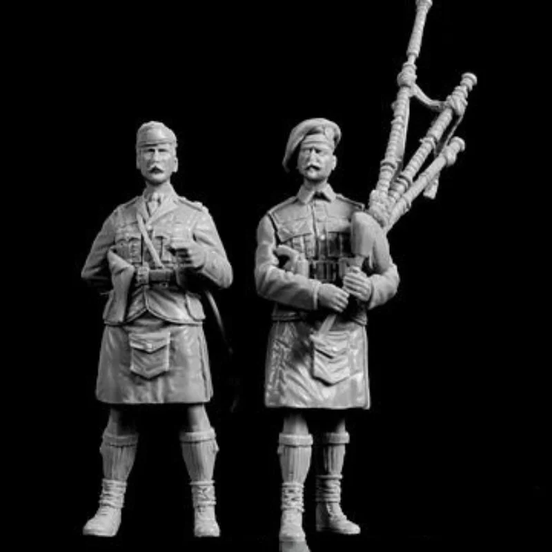

1/35 Scale Die-cast Resin Figure Scottish Bagpiper Suit Model Assembly Kit Diorama Assembly Model Unpainted