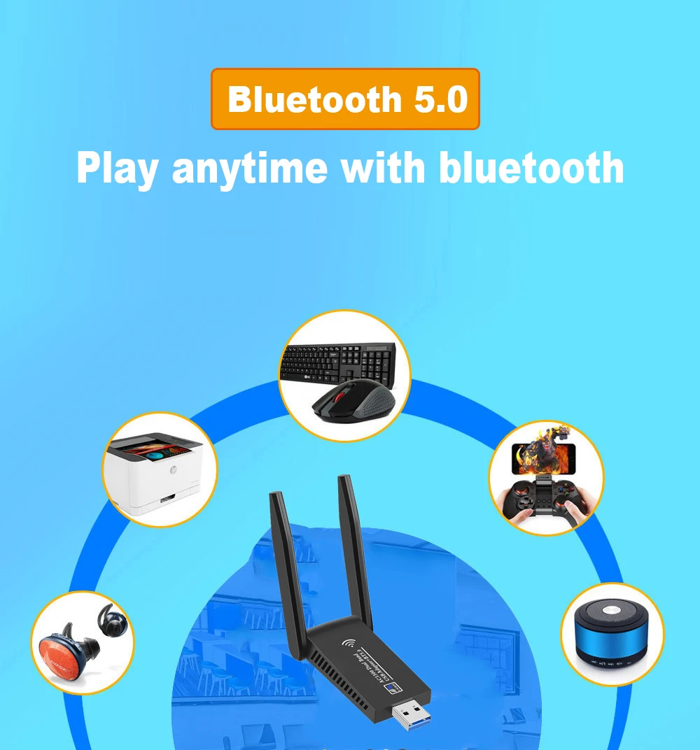 USB 3 0 WiFi 1300 Мбит/с Bluetooth 5 |