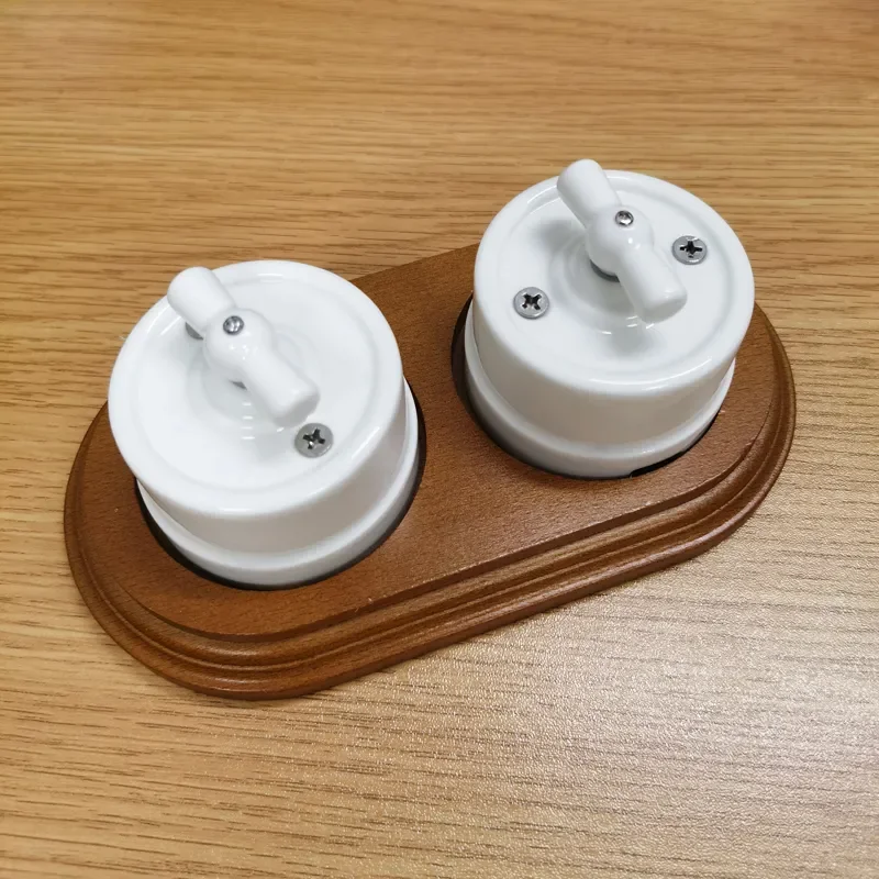 

NEW2023 EU Ceramic Rotary Wall Lamp Smart Light Knob EU Socket 10A 250V For Home Decoration