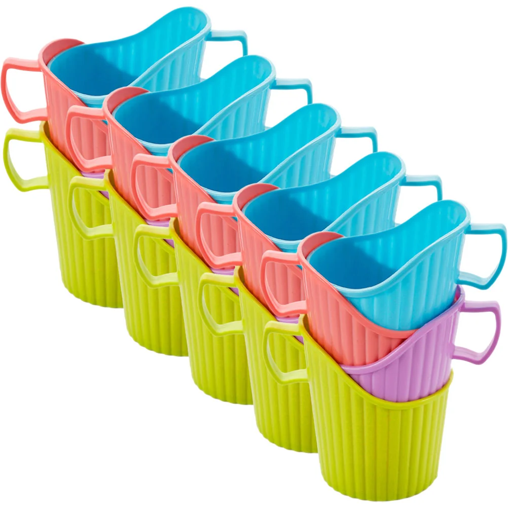 

20 Pcs Bracket Disposable Paper Cup Holder Office Espresso Cups Glass Sleeve Pp Anti-scalding