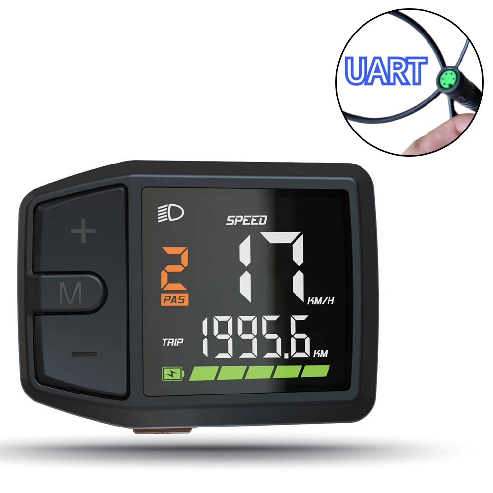 

Ebike UART/CAN Protocol Display For Many UART Protocol Motors Such As BBS01 02 03 HD G320 G340 M615 M620 G510 M400 G330