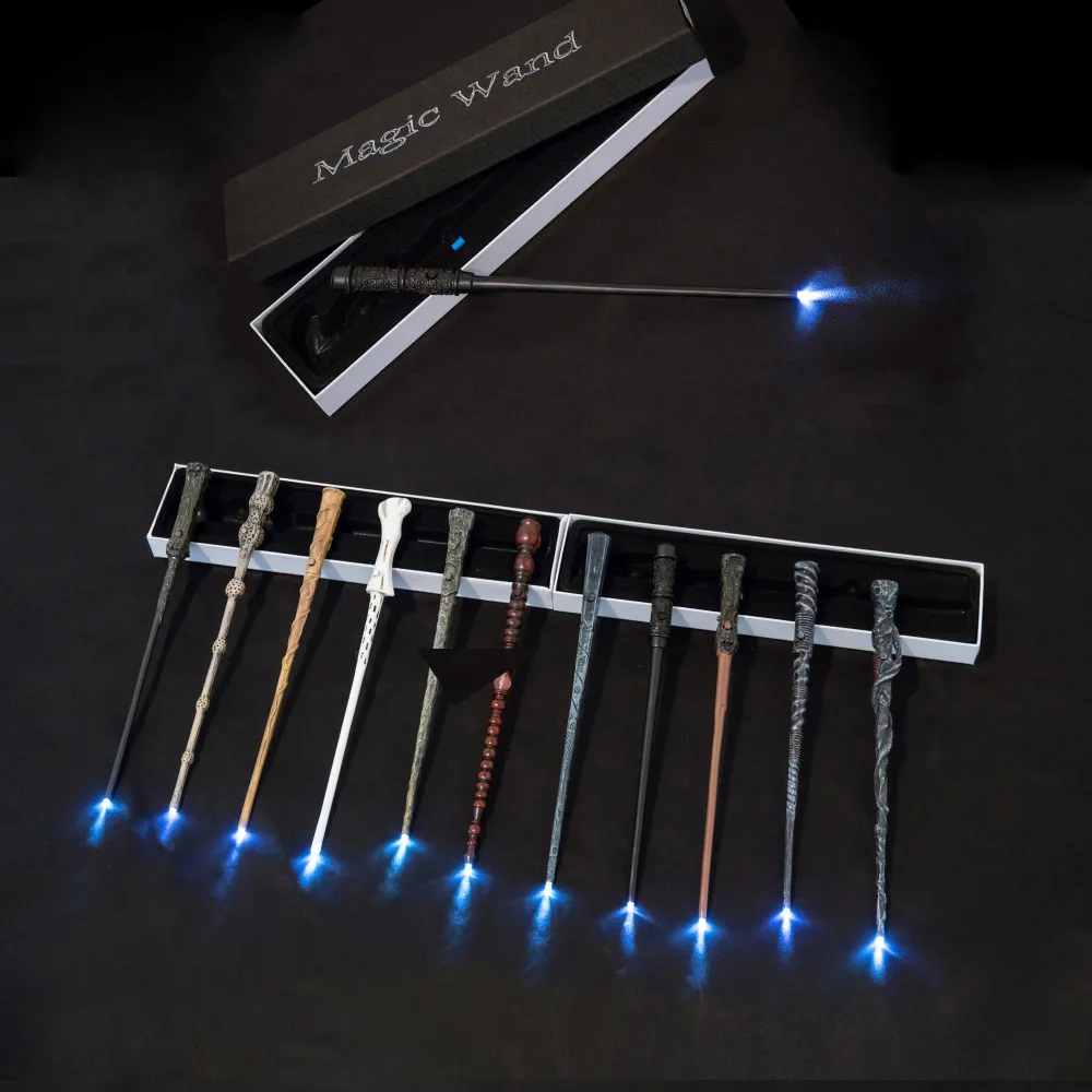 Палочки Гарри Поттера металлическая светлая волшебная палочка хогвартсс