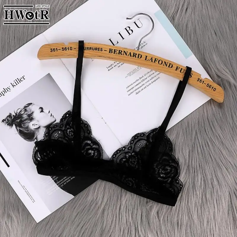 

Women's Thin Bra Without Chest Pad Fashion Sexy Lace Lingerie Cutout Back Buckle Tube Top Women's Underwear Summer Clothes