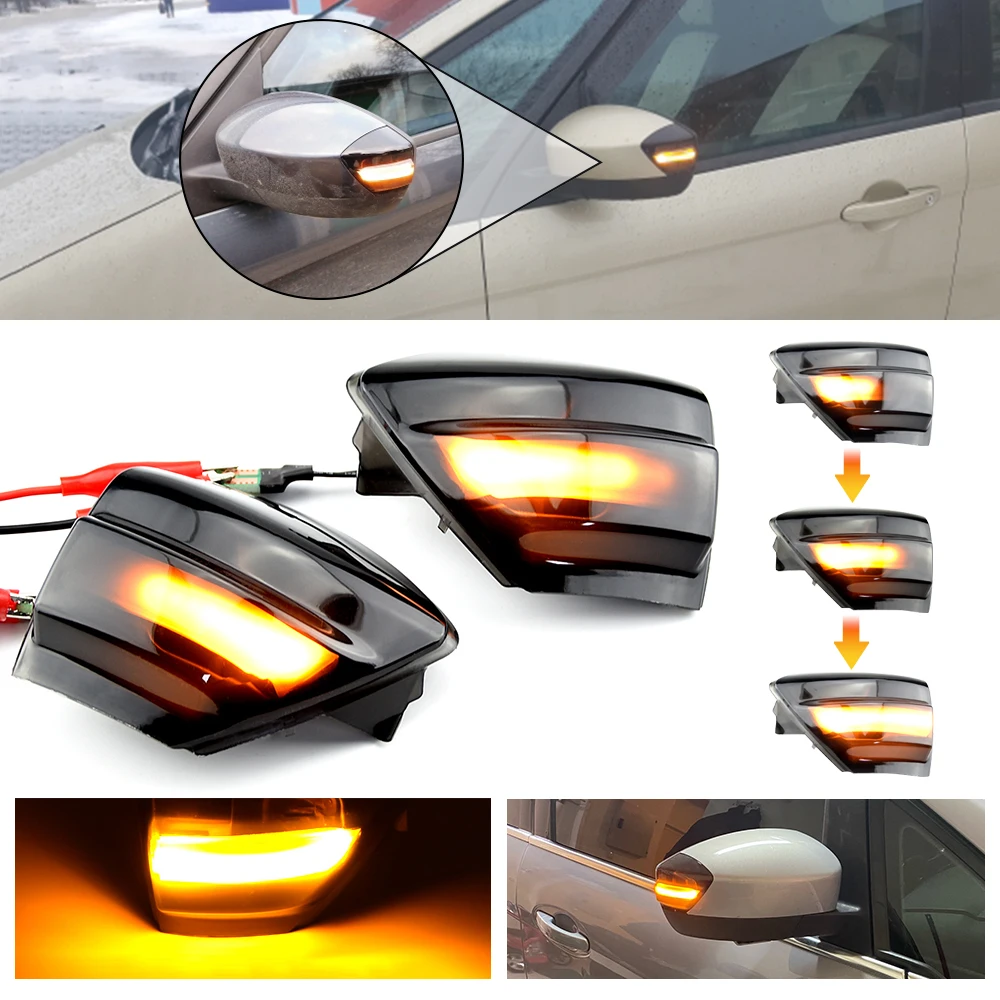 

LED Dynamic Turn Signal Light For Ford S-Max 2007-2014 C-Max 2011-2019 Kuga C394 2008-2012 Side Mirror Blinker Lamp Indicator