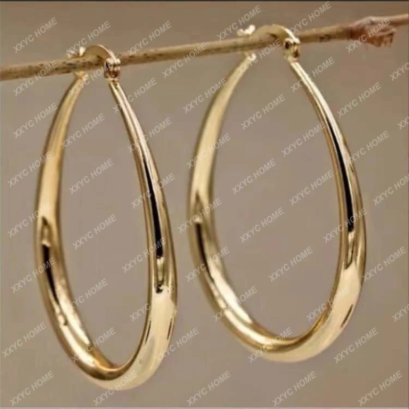 

New Fashion Silver Plated Glossy Ear Ring Exaggerated and Personalized Earrings Eardrops