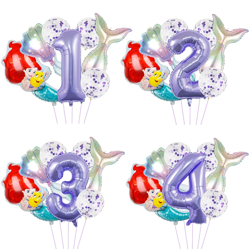 

Мультяшный воздушный шар в виде Русалочки, диагональ 32 дюйма