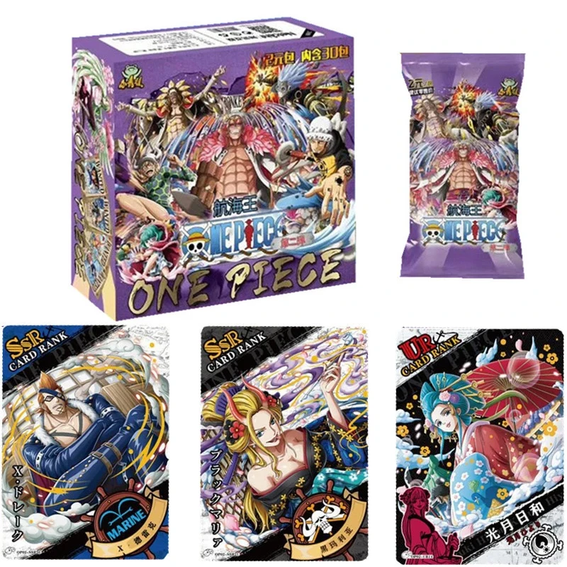 

New Japanese Anime One Piece Collection Cards Cartas Luffy Roronoa Sanji Nami TCG Game Cards Children's Birthday Gifts Toys