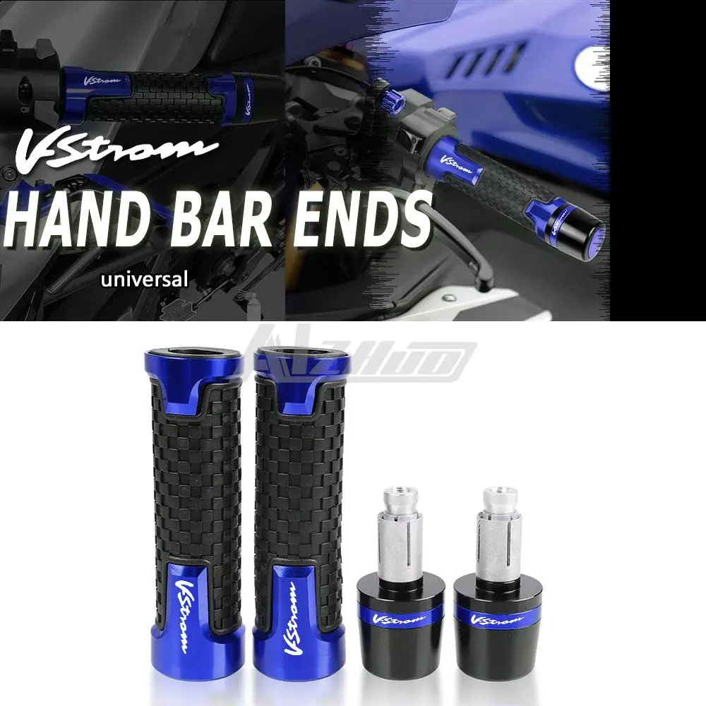

Motorcycle 7/8 " 22mm handle grips handlebar Handle Bar End Cap For SUZUKI V-STROM 650 1050 1000xt Vstrom650 Vstrom1050 2022 21+