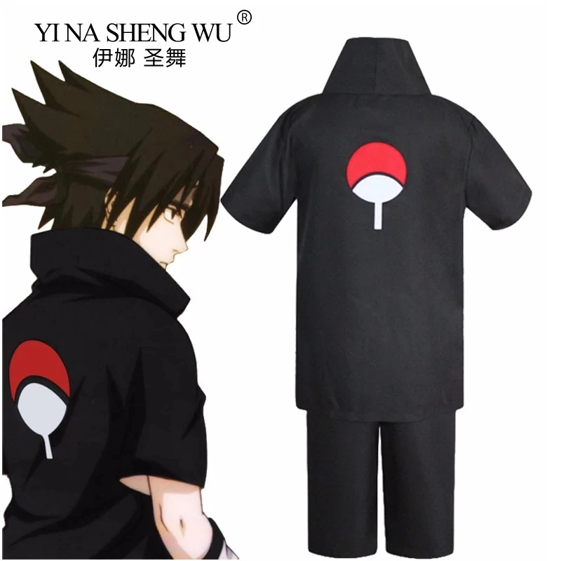 

Костюм для косплея JP Anime Nin ja Uchiha Sasuke 2-го поколения, полный комплект, черная униформа, костюмы на Хэллоуин, карнавал Вечерние