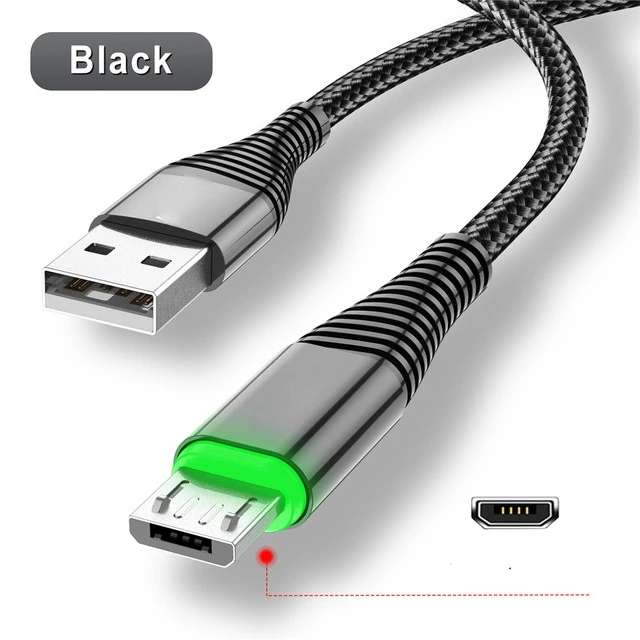 

Free Shipping For Samsung Mobile phone Charge USB C Data Charge Cord LED 3A USB Type C Cable USB Fast Charging Wire
