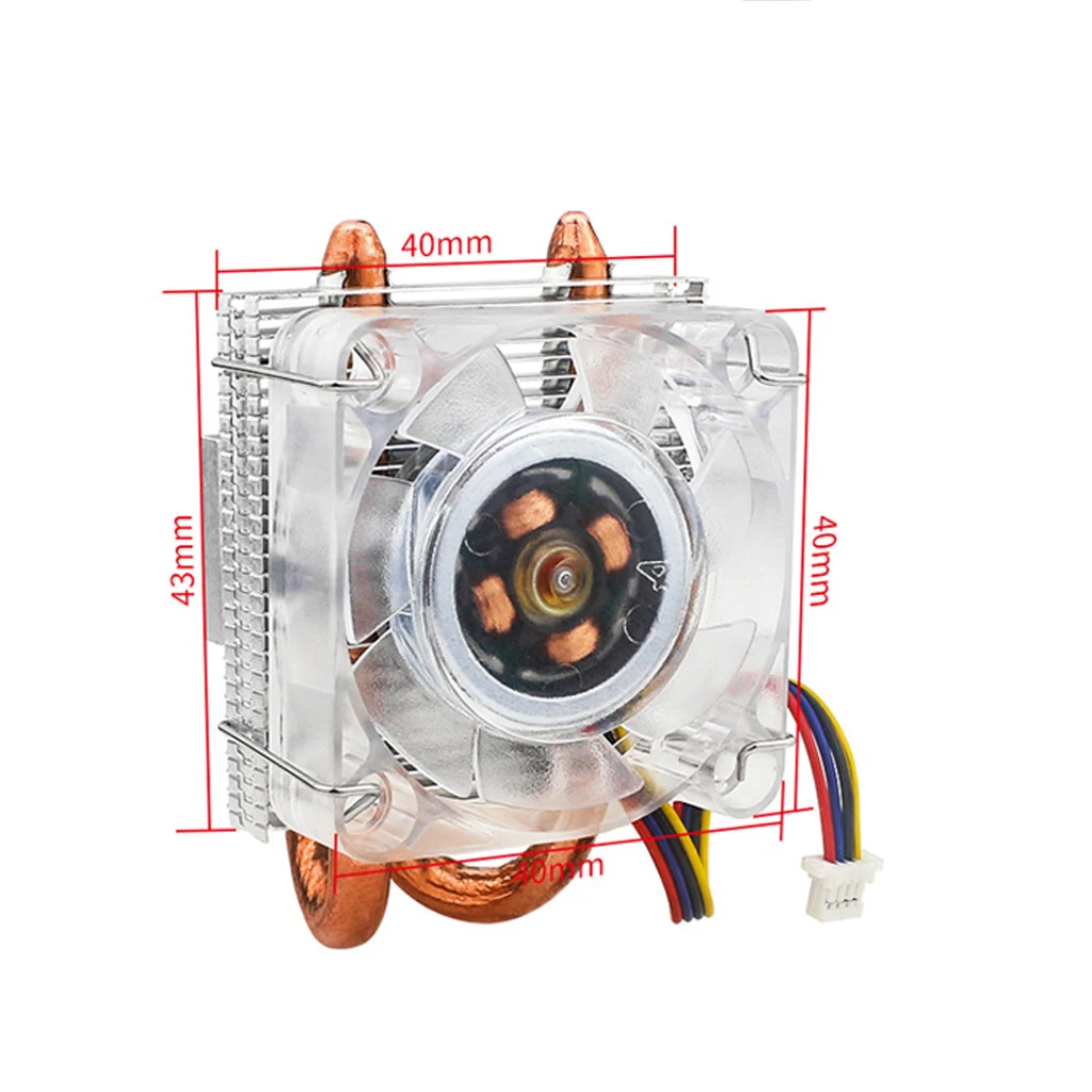 Охлаждающий кулер для ЦП ICE Tower Raspberry Pi 5B pi5 U-образная медная трубка охлаждающие