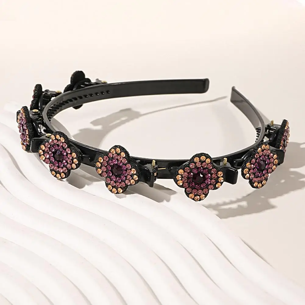 

Повязка на голову женская, изысканная Уникальная двухслойная заколка, эластичная, плетеная, для дома