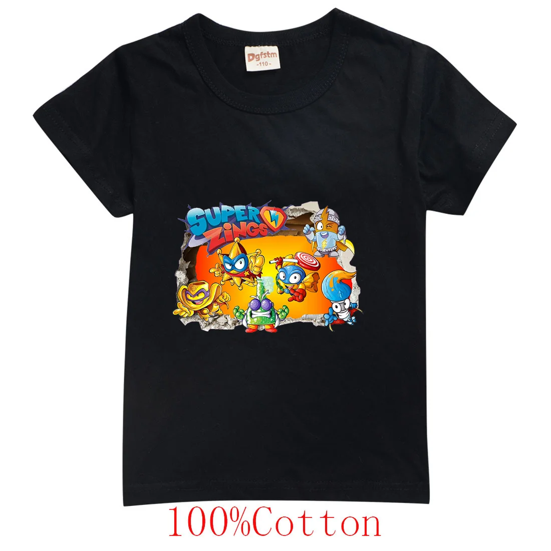 

Детская одежда Super Zings, футболки, детские Мультяшные повседневные топы для мальчиков и девочек, подростковые наряряды, футболка