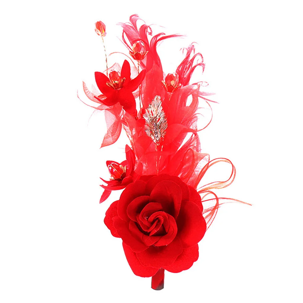 

Flower Hairpin Hair Clip Headpiece for Wedding Bride Bridal Bridesmaid