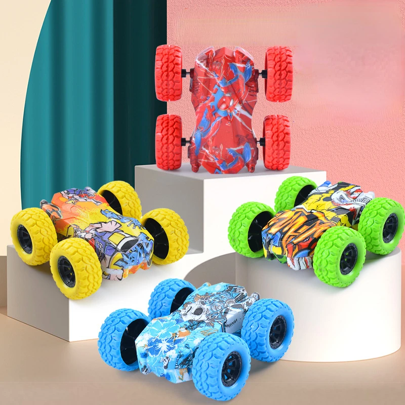 

Fun Double-Side Vehicle Inertia Safety Crashworthiness and Fall Resistance Shatter-Proof Model for Kids Boy Toy Car