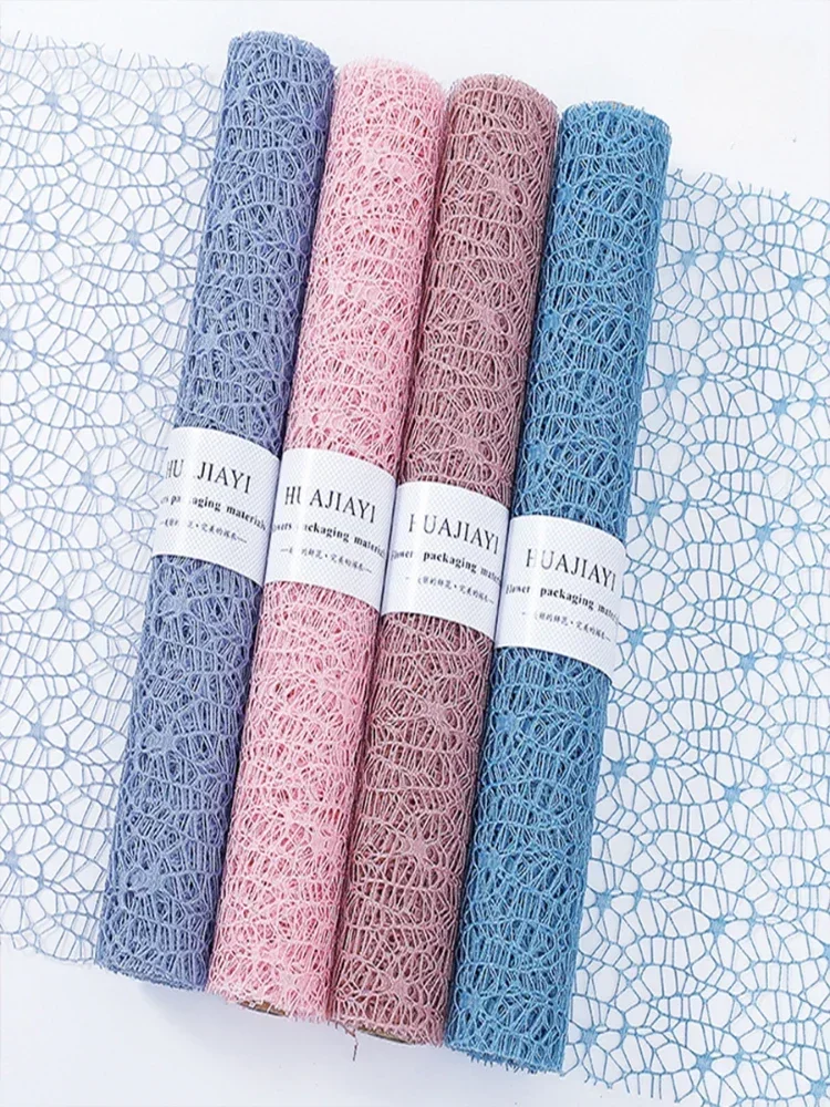 10 шт. 50x66 см корейский минималистичный жаккардовый сетчатый букет завернутый в