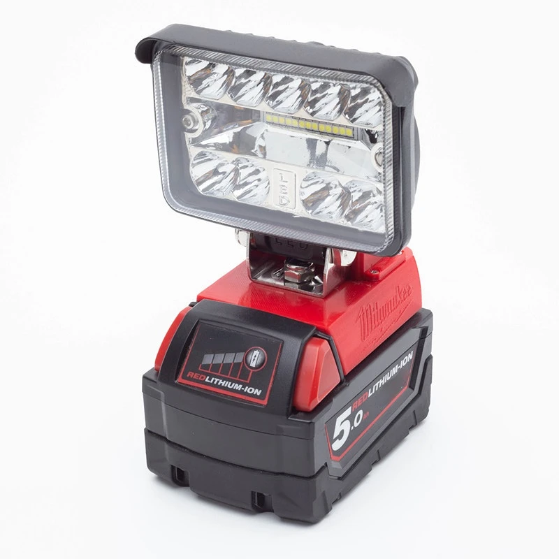 12W Cordless LED Worklight 2800LM USB Fast Charge For Milwaukee 18/20V MAX XR Li-Ion Battery Camping Portable Light