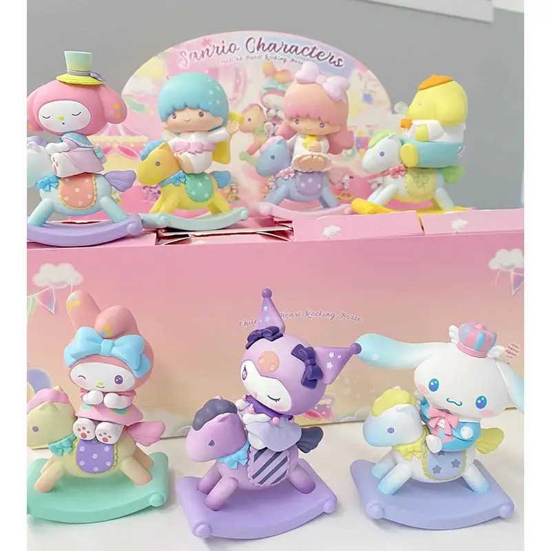 Sanrio слепая коробка персонажи детство лошадка-качалка фигурка мелодия Куроми