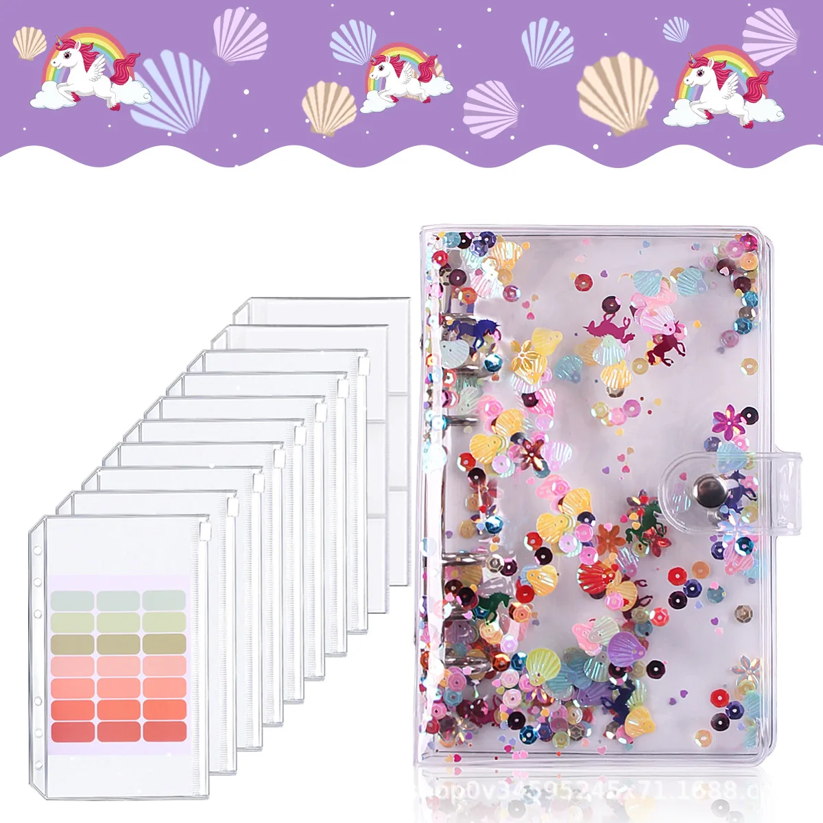 

Бумажник для блокнота A6 с карманами для денег, 10 шт.