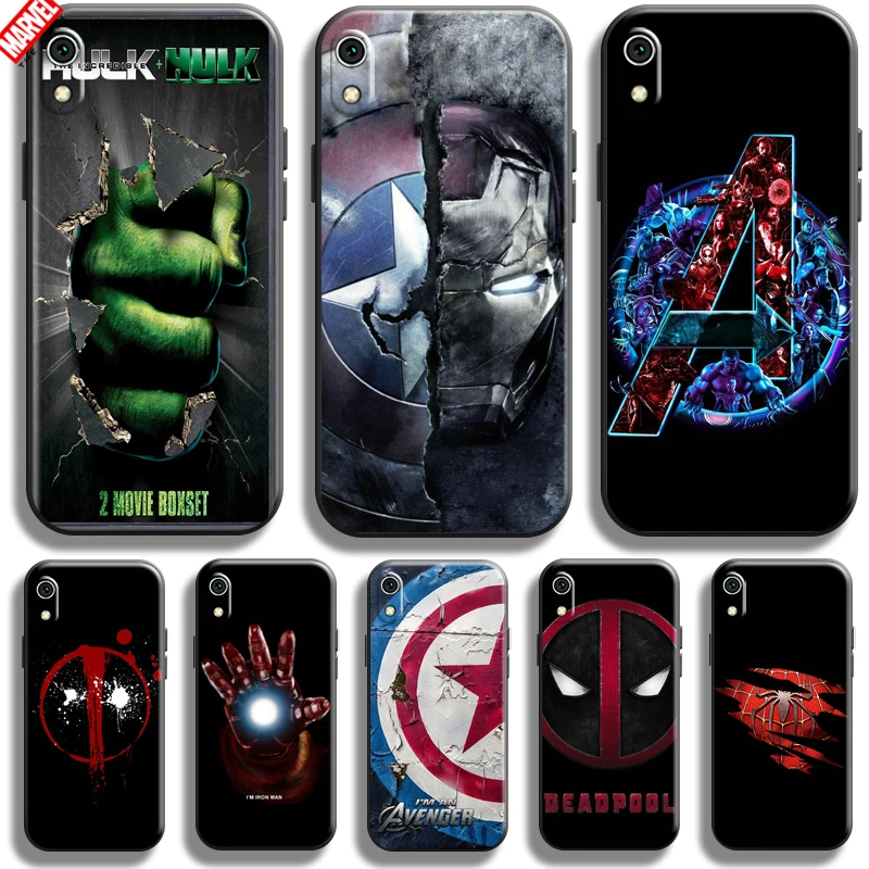 

Marvel Avengers Logo Phone Case For Xiaomi Redmi 7A Silicone Cover Black Soft TPU Bumper Carcasa Back