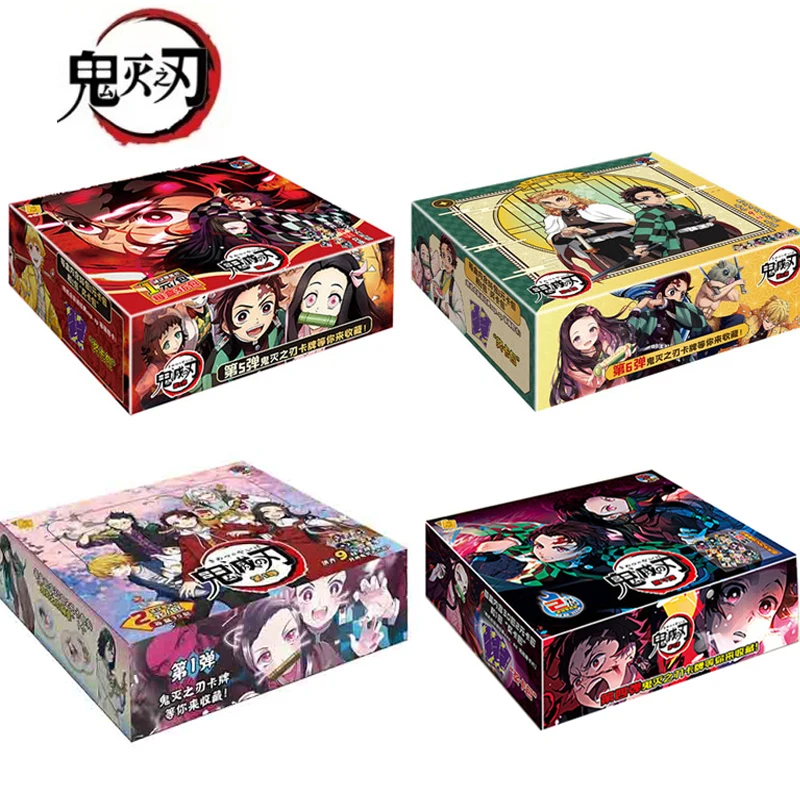 

New Demon Slayer Booster Box Card Anime Figures Tanjirou Kamado Hobby Collection TCG Playing Game Cards Children Christmas Gifts