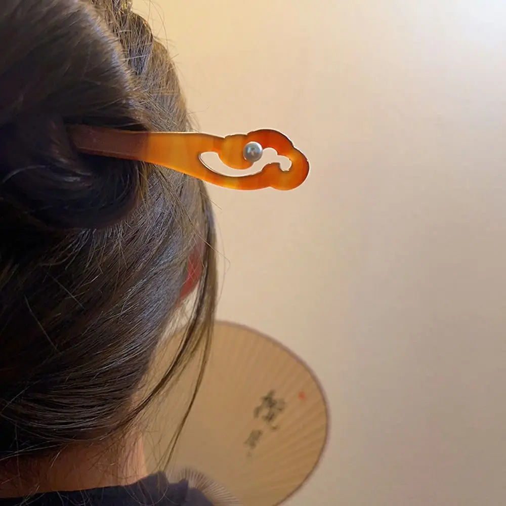 Круглая подвеска с кисточкой украшение Hanfu каллиграфия застежка для волос в
