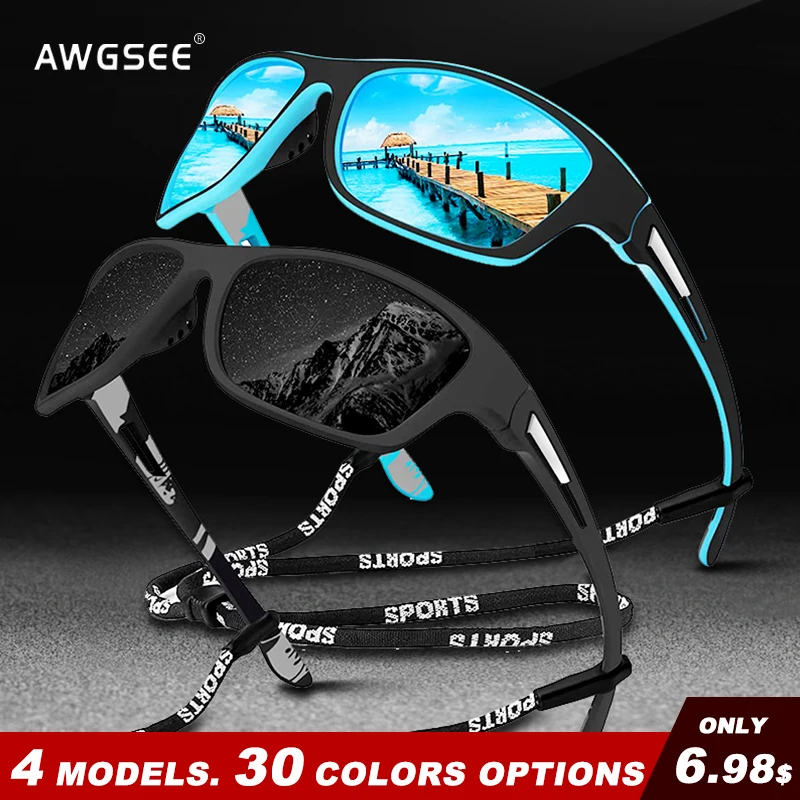 

Sports Fishing Polarized Sunglasses Men Vintage Driving Hiking Sun Glasses Male Shades Goggles UV400 Protection