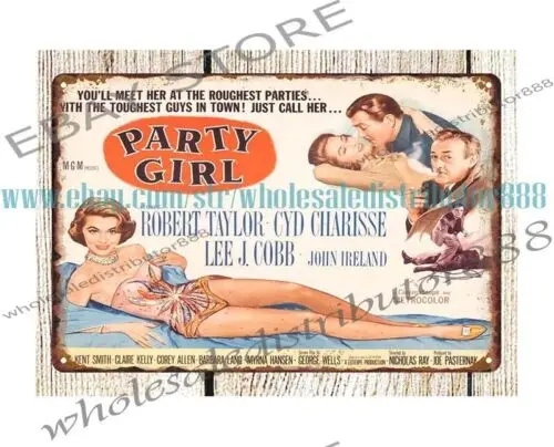 Постер фильма Играшка-вечеринка 1958 года Зарринг Роберта Тейлора Клид Чассе