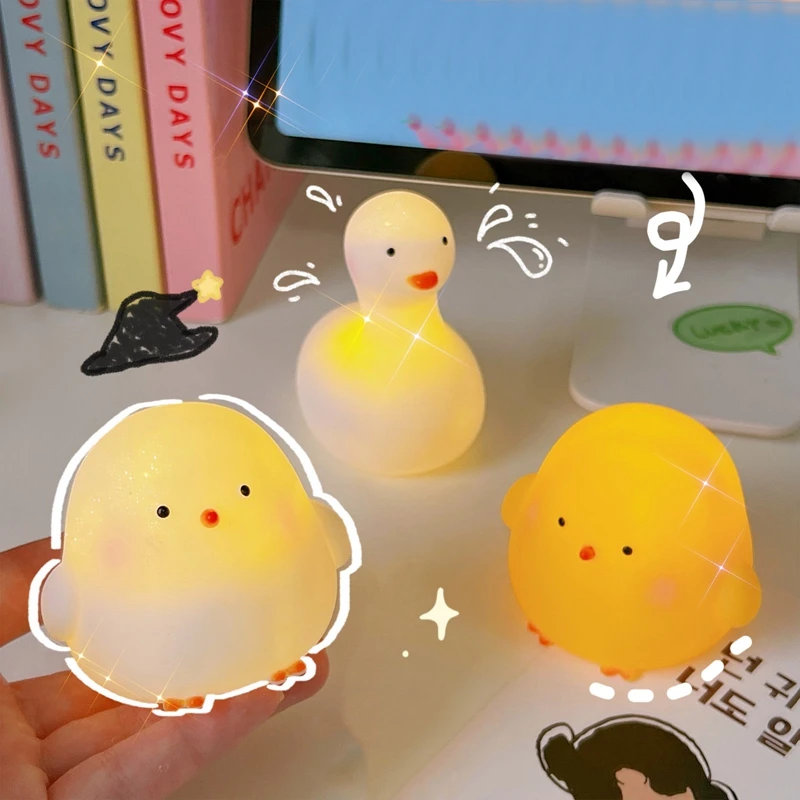 

Chick Led Night Light Lamp Cute Animal Cartoon Night light Gift For Baby Kids Girl Room Bedside Bedroom Living Room Decorative