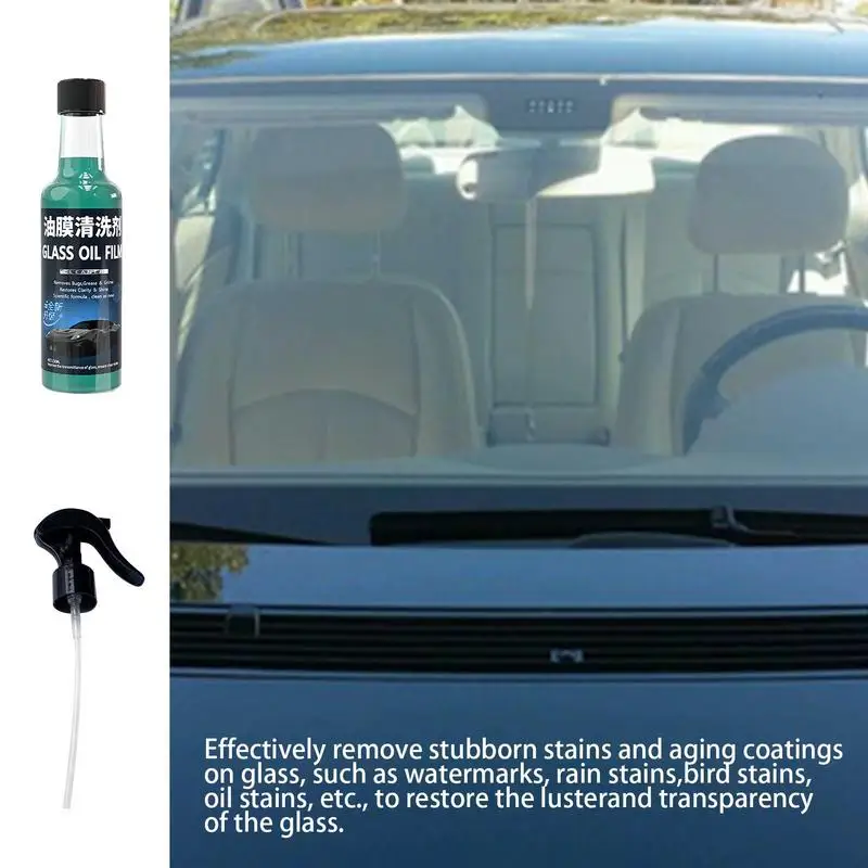 

150ml Powerful Windshield Cleaning Liquid Automobile Glass Oil Film Remover Windshield Polishing Compound Water Stain Removal