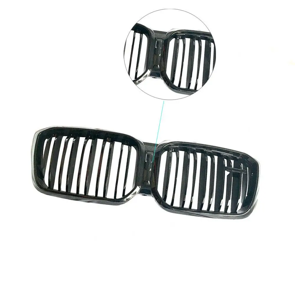 Глянцевый черный передний бампер из АБС-пластика гоночные решетки передняя