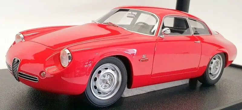 

Металлическая статическая модель автомобиля из каучука в масштабе 1:18 Alfa Romeo Giulietta Sprint загато Coda Tronca 1961 ограниченный выпуск, игрушка в подаро...