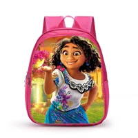 disney encanto print kids bag cartoon isabella mirabel charm backpack boys girls school bag travel bag bagpack 271435cm