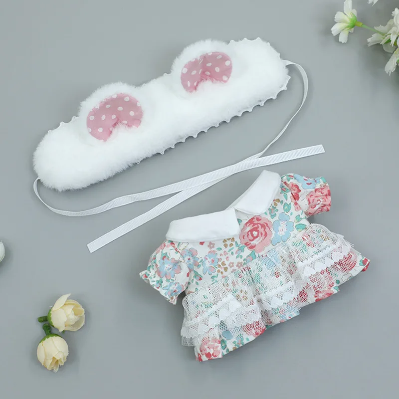 

Красивая Одежда для кукол 20 см, аксессуары для кукол, наряды, подходит для куклы 1/8 BJD, милый комплект, платье для куклы, головной убор, подарок на день рождения