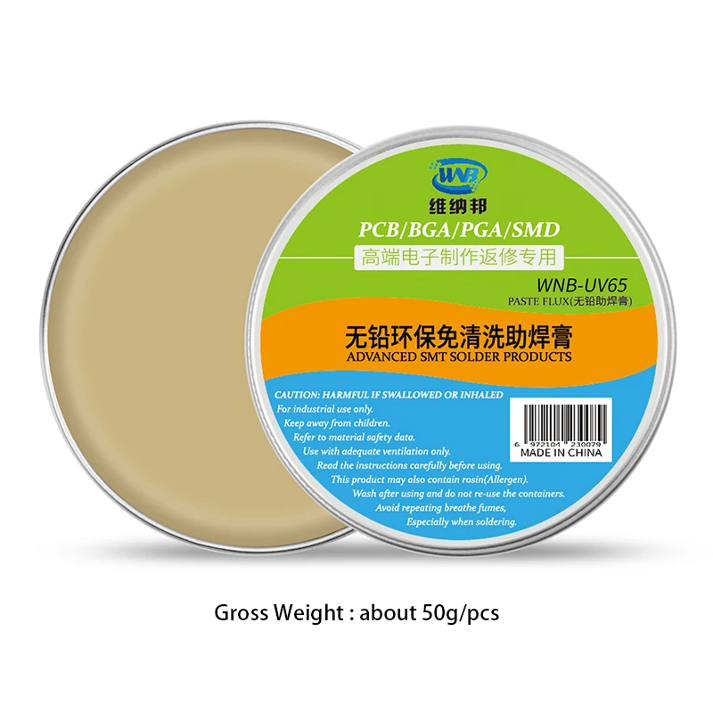 

Бессвинцовый паяльный флюс UV65/UV68 для пайки SMD