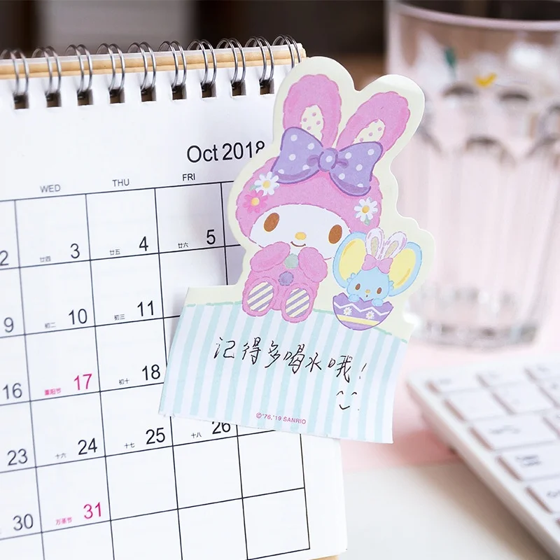 Фото Набор из 24 штук: блокноты Sanrio Kuromi, Pochacco, Cinnamoroll, Cute Melody N Times, канцелярские товары, этикетки, закладки, школьные принадлежности №4