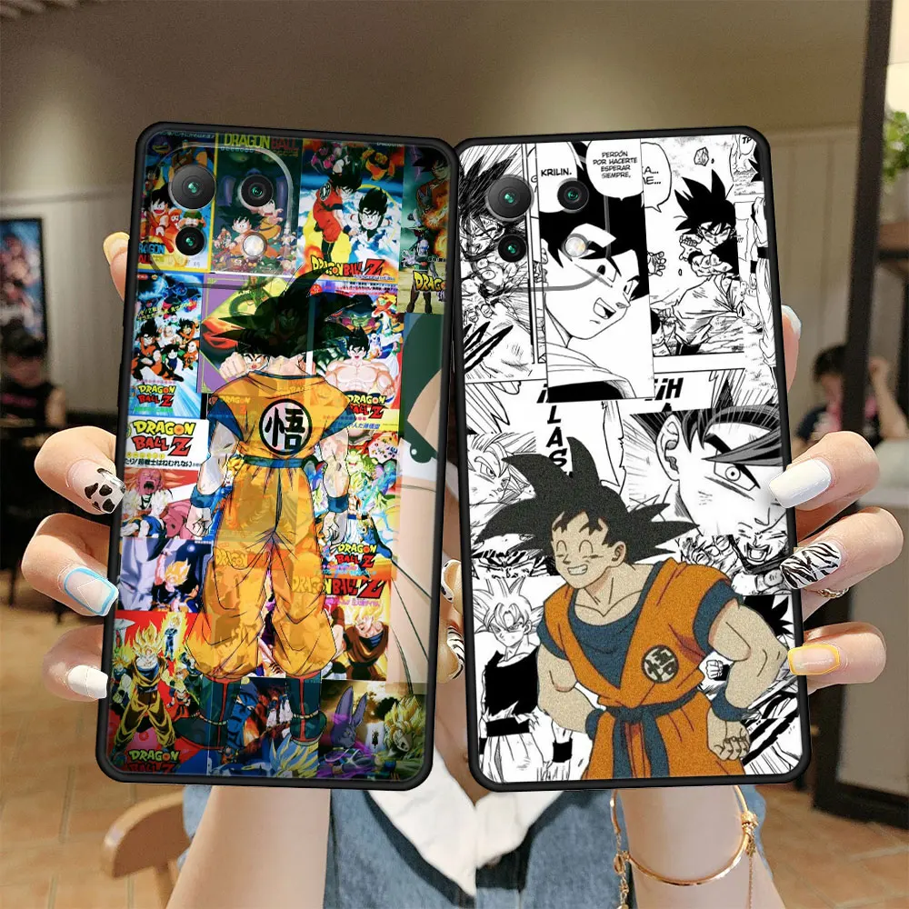 

Dragon Ball Tattoo Stickers Son Goku Case for Xiaomi Redmi Mi 11 10T 11T Lite Pro K40 K50 Note 12 12X TPU Celular Armor Capa