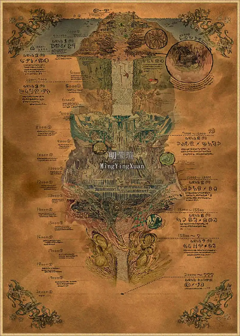 Созданный в бездне карта бездны. Made in abyss map. Созданный в бездне уровни бездны. Созданный в бездне уровни бездны. Made in abyss локации.