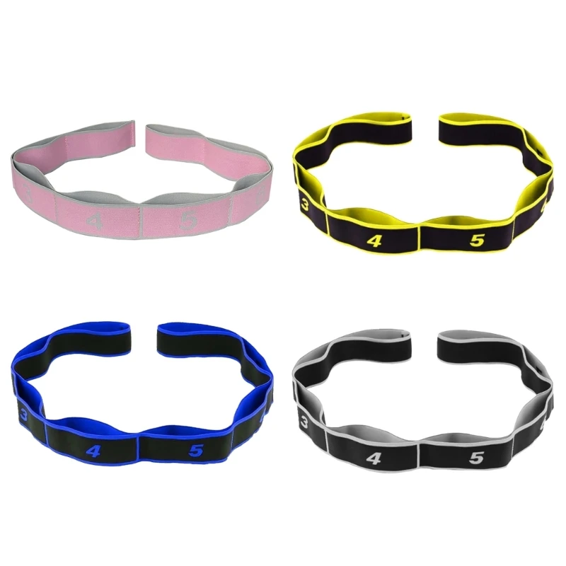 

Yoga Stretch Assist Strap with Numbered Loop, High Elastic Yoga Stretching Strap