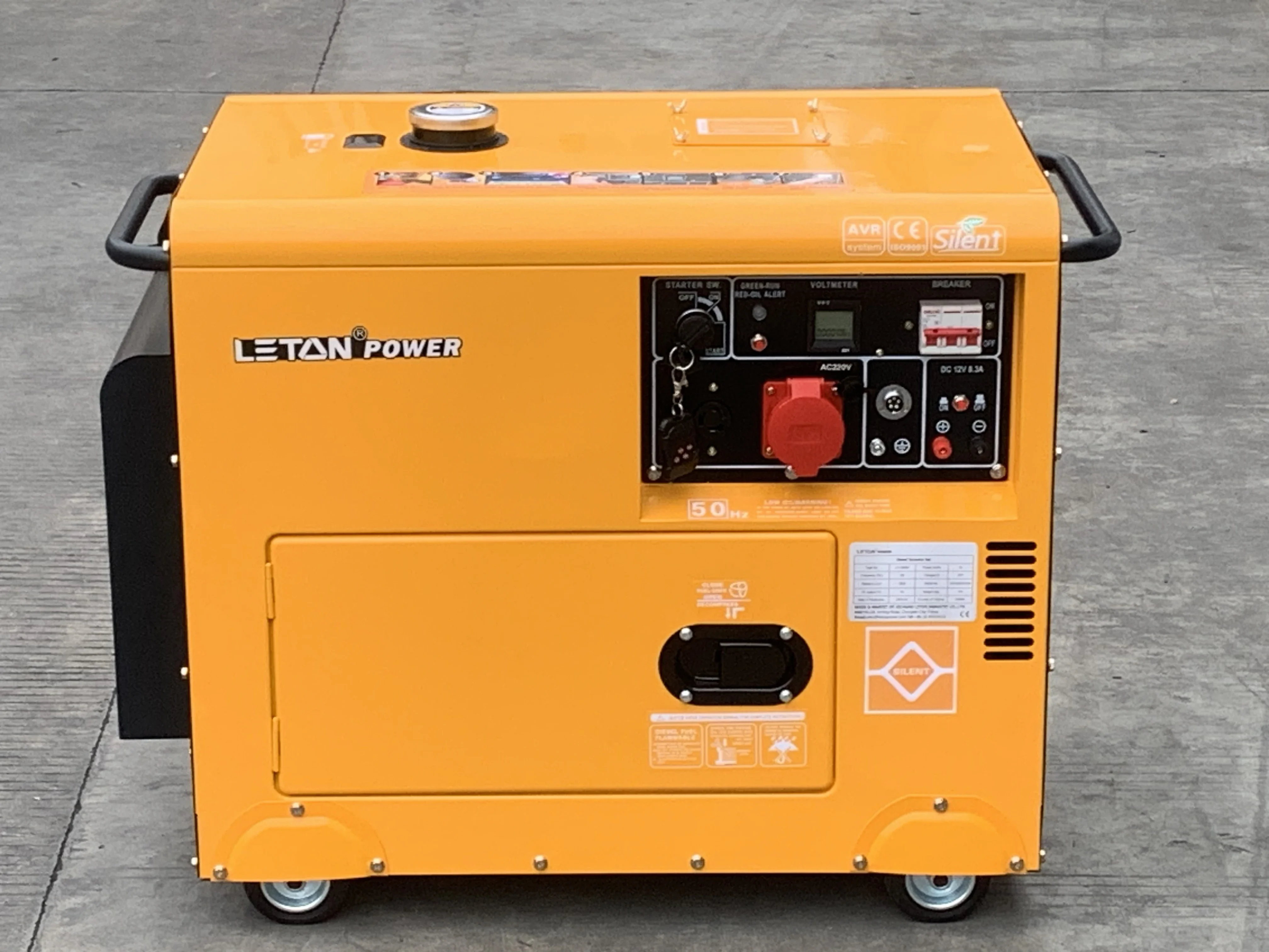 LETON POWER 50 Гц электрические дизельные генераторы 5 кВт 7 8 10 кВ кВА бесшумный